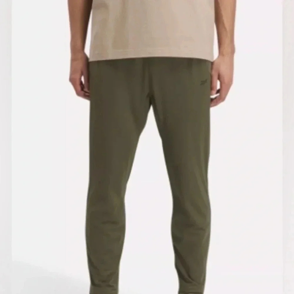 Reebok Field Athletic Leisure Jogger Pants Heather Green Taper Slim Men’s XL NEW